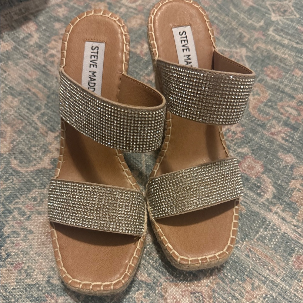Steve Madden Rhinestone Embellished Sandals